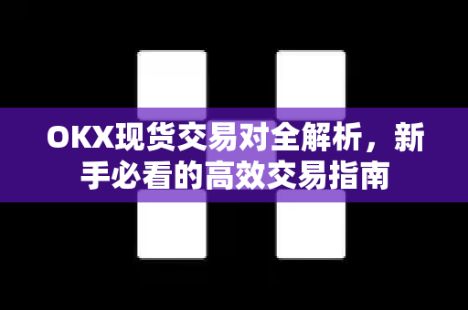 OKX现货交易对全解析,新手必看的高效交易指南 OKX现货交易对全解析,新手必看的高效交易指南